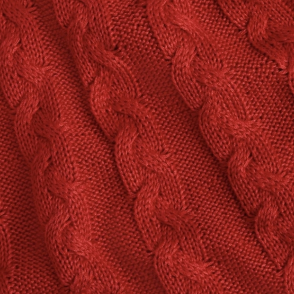 Nine West, Red, Cable-Knit, Fit & Flare, Sweater Dress, Size Large, NWOT - Picture 10 of 15